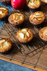 Apple and fudge muffins