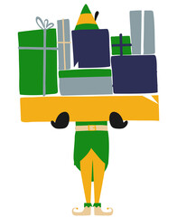 vector illustration of Christmas gift