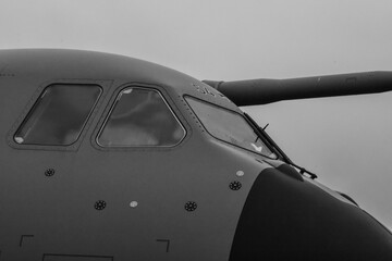 cockpit from a large plane detail