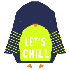 vector illustration of lets chill
