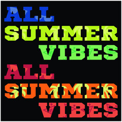 vector illustration of summer vibes