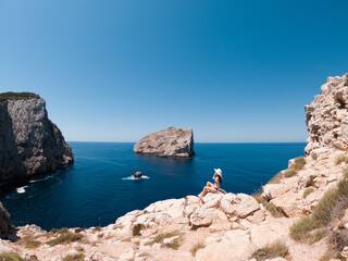 view of the sea from the sea