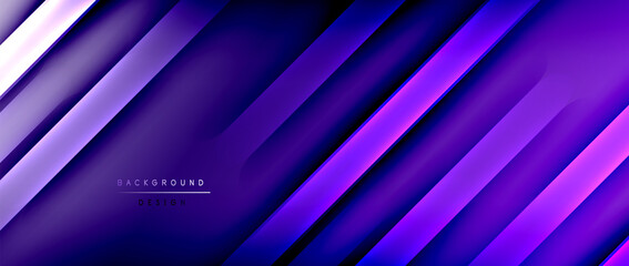 Bright gradient neon lines abstract background