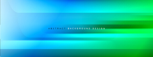 Obraz premium Motion concept neon shiny lines on liquid color gradients abstract backgrounds. Dynamic shadows and lights templates for text