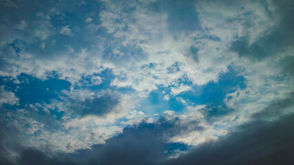 Obraz premium blue sky with clouds