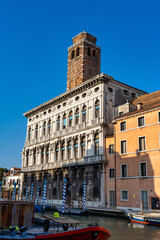 Fototapeta na wymiar The San Geremia, elegant 18th century church in Venice, Italy.