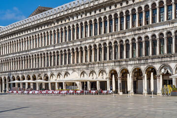 Naklejka premium A beautiful view of a San Marco square in Venice, Italy