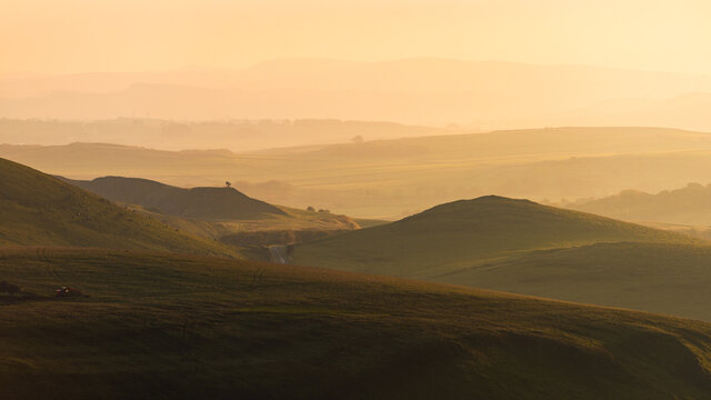 Sunset over Hope Valley, Peak District