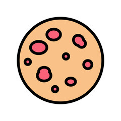 pityriasis rosea skin disease color icon vector. pityriasis rosea skin disease sign. isolated symbol illustration