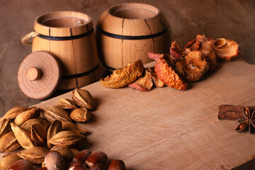 nuts and dried fruits
