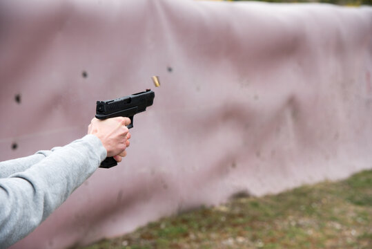 Bullet Casing in flight