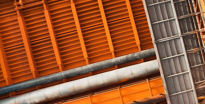 Industrial steel structure with pipes /abstract patterns and designs