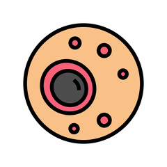 nodular skin disease color icon vector. nodular skin disease sign. isolated symbol illustration