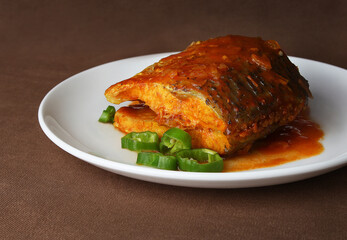 roasted fish with vegetables