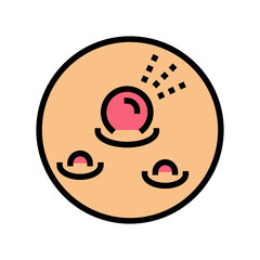 pyogenic granuloma skin disease color icon vector. pyogenic granuloma skin disease sign. isolated symbol illustration