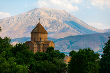 The Cathedral of the Holy Cross on Akdamar Island, in Lake Van in eastern Turkey, is a medieval Armenian Apostolic cathedral, built as a palatine church for the kings of Vaspurakan.
