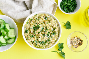 Baba ganoush (roasted eggplant dip)