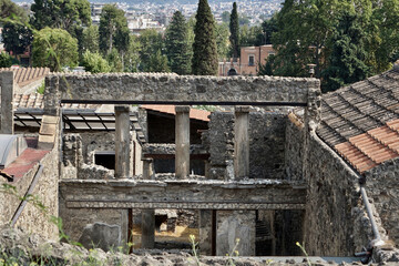 Fototapeta na wymiar Italy. Destroyed Roman city Pompeii