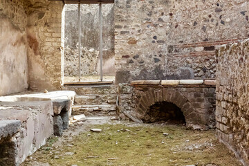 Italy. Destroyed Roman city Pompeii