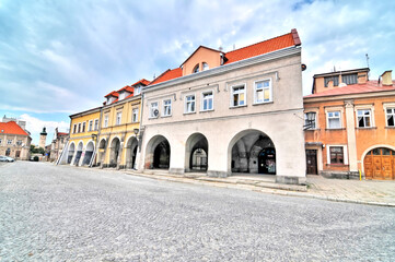 Widok starego miasta w Jarosławiu, Polska © robnaw