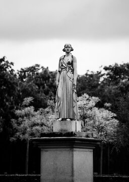 Statue in Jardin du Luxembourg in Paris, France.