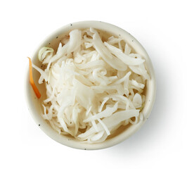 bowl of sauerkraut salad