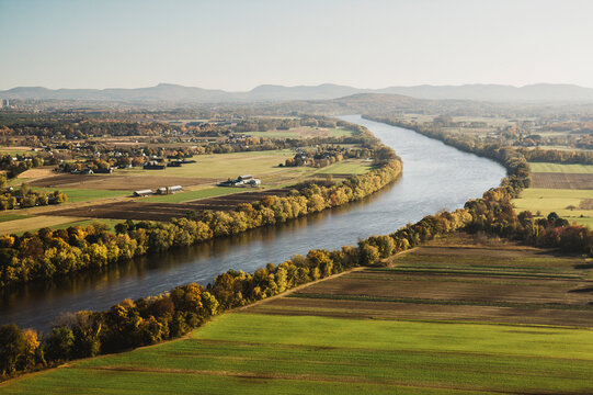 Connecticut River in Autumn Season