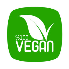 vegan icon on white background	