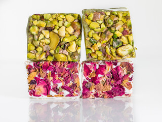 Lebanese desserts created with malban and nougat