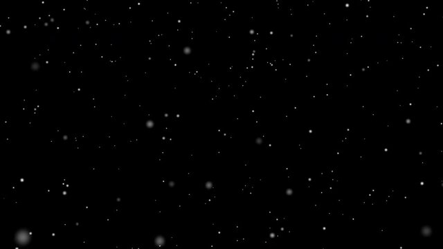 Winter snow falling with alpha channel, loopable.