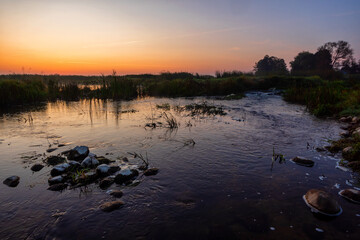 Kładka Śliwno-Waniewo  przystań Waniewo Narwiański Park Narodowy,Podlasie, Polska © podlaski49
