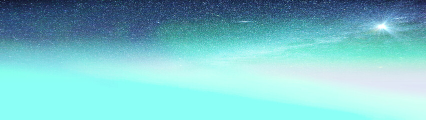 Fototapeta na wymiar Sky-like banner in blue and light green for text and design. II