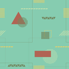Geometric seamless pattern. Creative abstract vector background. Design for background, decorate, greeting card, poster and web banner