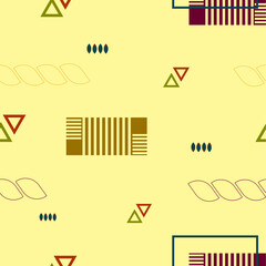 Geometric seamless pattern. Creative abstract vector background. Design for background, decorate, greeting card, poster and web banner.