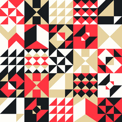 Abstract geometric seamless pattern. Made with simple shapes vector. Creative design concept for background, invitation card, cover, wed, textile, poster and banner.