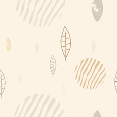 Design with autumn pattern. Vector background. Seamless pattern
