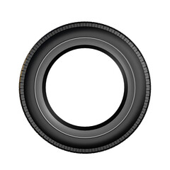 Fototapeta premium 3d rendering Car tire isolated on white background, save clipping path