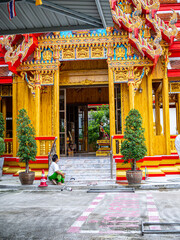 Bangkok, Thailand, Saturday 3 October 2020, Wat Sai, Mai,Tourist attractions in thailand, thai temple