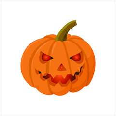 halloween pumpkin isolated on white
