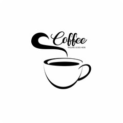 Obraz premium Hot Coffee logos , Coffee labels design