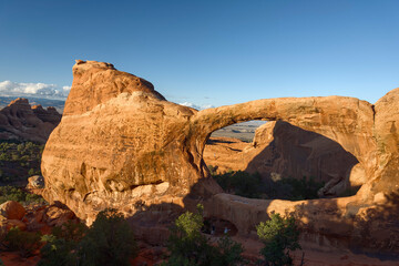 Fototapeta na wymiar Double O Arch, Arches National Park, Utah