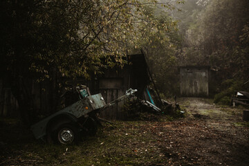 old abandoned car