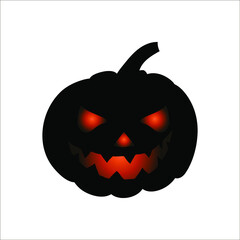 halloween pumpkin isolated on white background