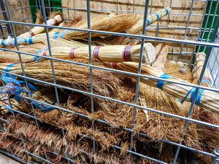 broom with natural raw materials, sale of brooms for cleaning