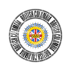 British Columbia province stamp