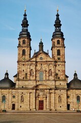 Fototapeta na wymiar Fulda, Dom St. Salvator, Frontalansicht