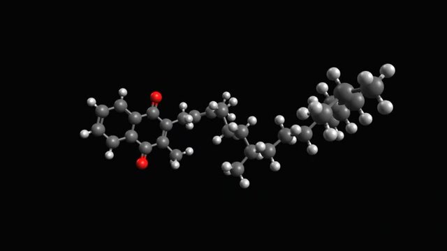 Animated ball-and-stick model of vitamin K1 (phylloquinone)
