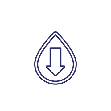 recommend clip art: low water level icon, line vector art