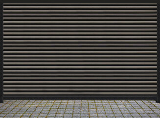 front view shutter texture background