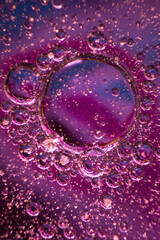 oil drops floating in water